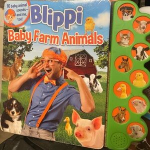 Studio Blippi Baby Farm Animals Book with Sound